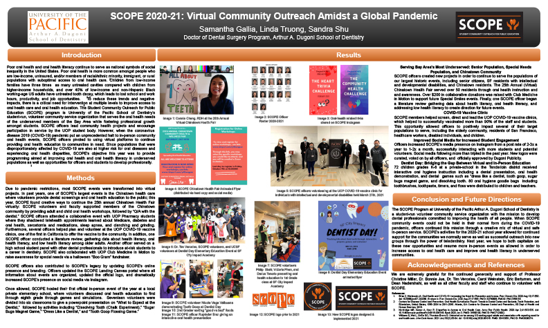 SCOPE 2020-2021: Virtual Community Outreach Amidst a Global Pandemic