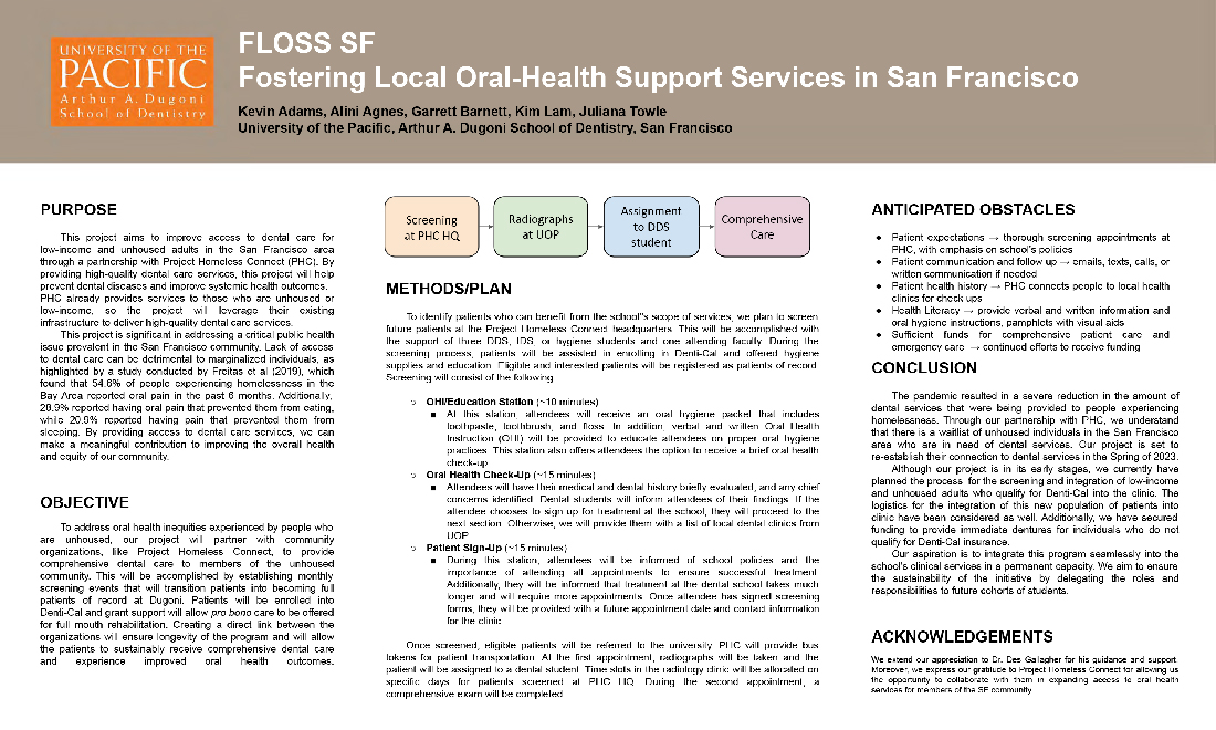 FLOSS SF Fostering Local Oral-Health Support Services in San Francisco