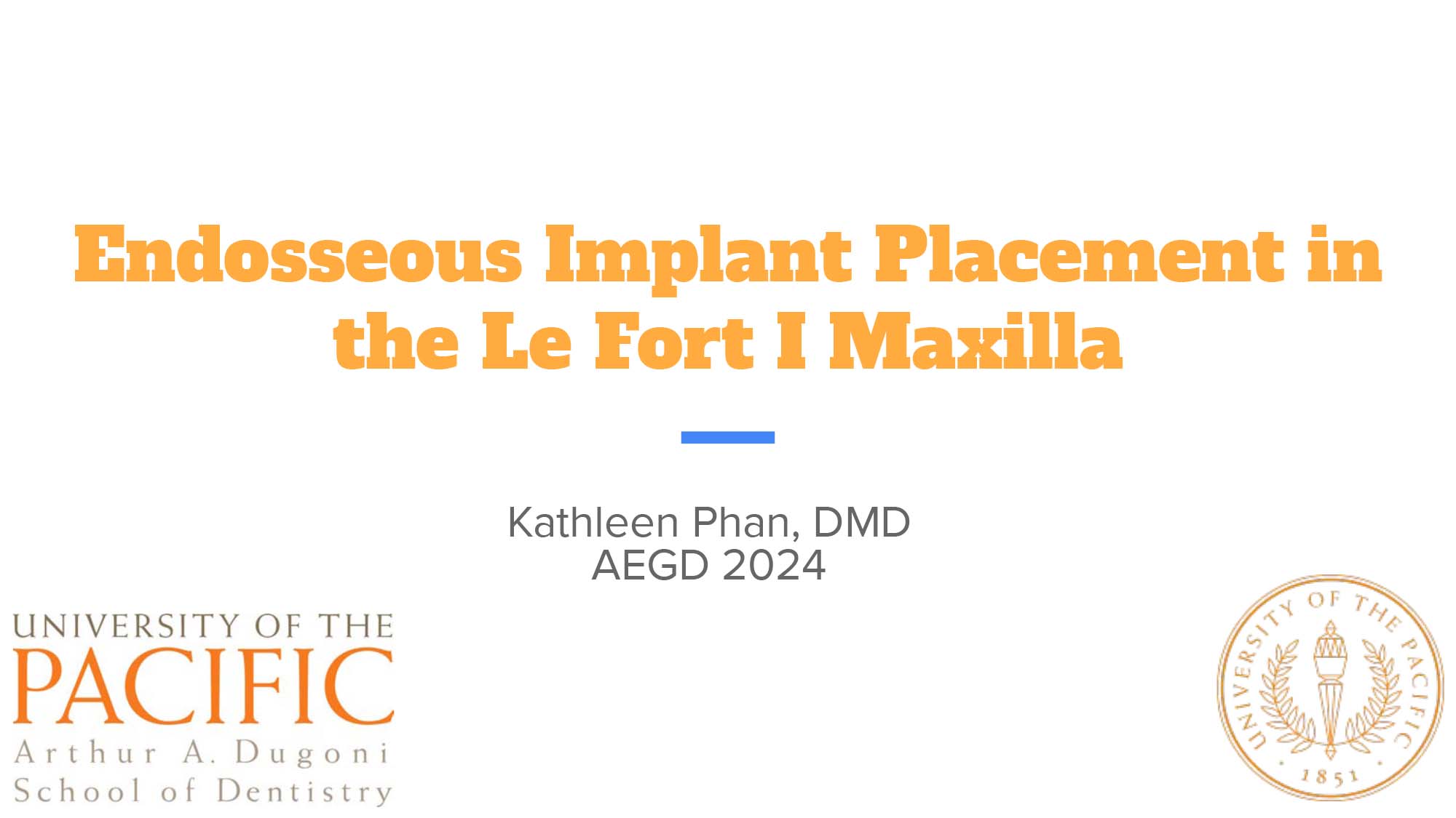 Endosseous Implant Placement in the Le Fort I Maxilla